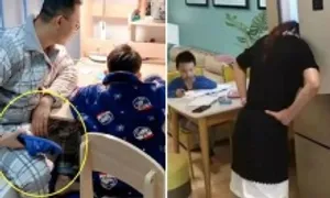 Mẹ phát điên, bố nổi khùng vì dạy con học bài